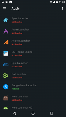 Die App funktioniert mit den vorgeschlagenen Apps. Allerdings nicht mit dem Google Launcher.