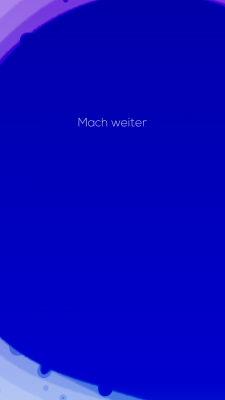 Bald ist dein Display blau.