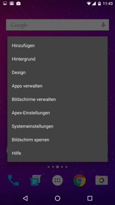 Über die Apex-Einstellungen gelangst du zu deinen neuen Icons.