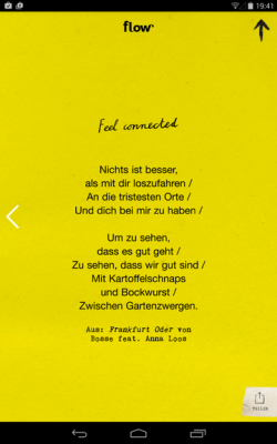 Per Doppelklick fügst du die Sprüche deiner Favoriten-Liste hinzu.