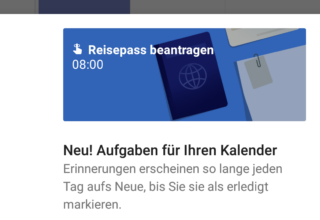 Google Kalender in Version 5.3 unterstützt nun auch einfache Aufgaben, Erinnerungen