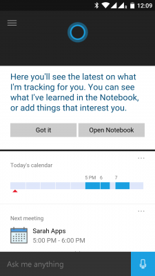 Ähnlich wie Google Now lernt Cortana von den eigenen Gewohnheiten.