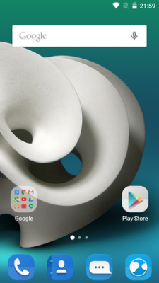 Bei diesem Launcher von ZTE gibt es keinen App-Drawer. Löscht du ein Symbol vom Startbildschirm, dann wird die App gelöscht.