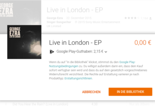 George Ezra: Gratis EP mit vier Songs im Play Store