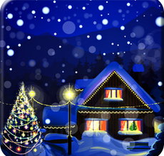 Christmas Night Live Wallpaper – White Amazon Christmas on your Smartphone