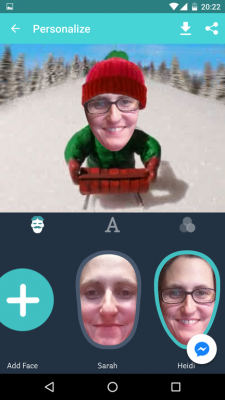 Über den Plus-Button nimmst du weitere Fotos auf.