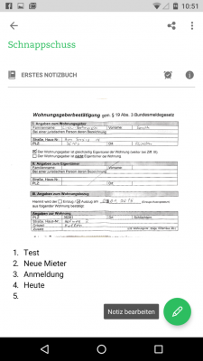 Dein erstelltes Dokument teilst du mit deinen Kontakten oder einzelnen Personen.