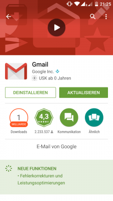 Google geht mit schlechtem Beispiel voraus. Zu den meisten Updates gibt es nur einen generischen Changelog-Eintrag.