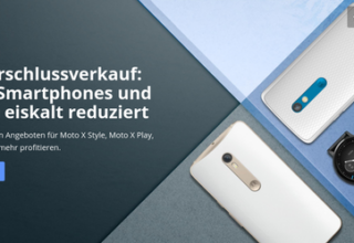 WSV bei Motorola: Moto G ab 120 Euro, Moto 360 ab 249 Euro