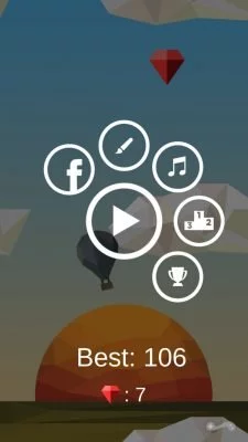 Das Menü des Spiels bietet den Zugriff auf Google Play Games und auf Facebook.