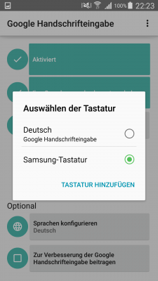 ...und als Standard-Tastatur festlegen, falls gewünscht.
