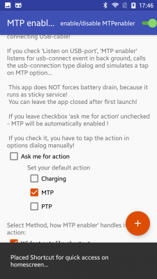 Hier wählst du deine Standardmethode aus, und pb der Abfragedialog erscheinen soll wie bei Android 5.