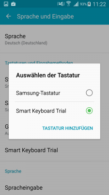 Neu installierte Tastatur-Apps musst du aktivieren und als Standard-Tastatur auswählen.