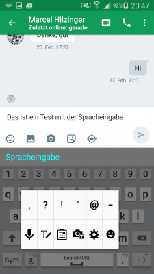Die Spracheingabe von Google ist inzwischen so gut, dass sich damit auch längere Texte diktieren lassen.