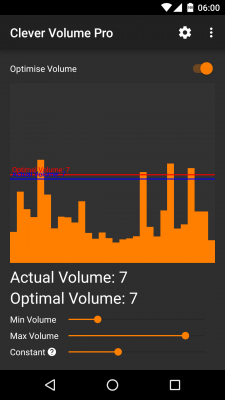 Clever Volume passt die Lautstärke automatisch den Umgebungsgeräuschen an.