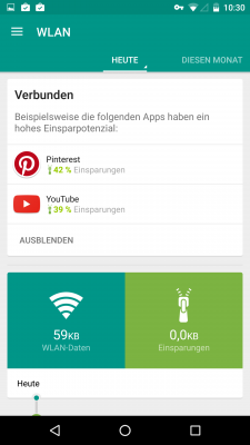 Du bekommst sofort angezeigt, welche Apps hohes Einsparpotenzial haben.