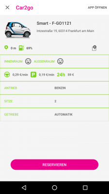 In den Details werden die Kosten und der Verbrauch aufgelistet. 