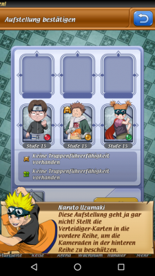 Du stellst deine Truppen auf. 