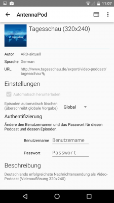 In den Einstellungen wählst du aus, ob Episoden direkt gelöscht werden sollen.