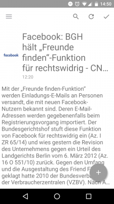 Die Startseite von Daily gibt sich unspektakulär aufgeräumt.