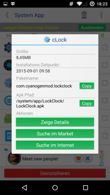 Zu jeder App kannst du dir detaillierte Informationen anzeigen lassen.