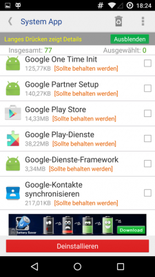Die Hinweise bezüglich "sollte behalten werden" nimmst du am besten Ernst.