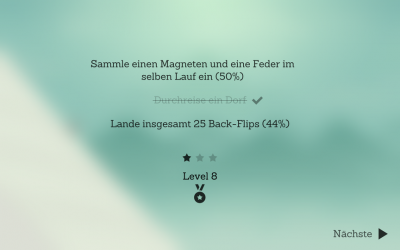 Bei jedem Level gilt es andere Ziele zu erreichen. Das hält die Spannung hoch.