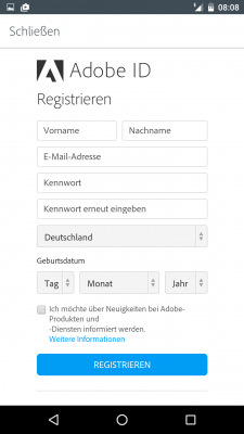 Die Registrierung erfolgt kostenlos mit deiner E-Mail-Adresse.