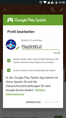 Damit auch andere Spieler und deine Freunde sehen können, was du gerade spielst, müssen die beiden Checkboxen aktiviert sein.