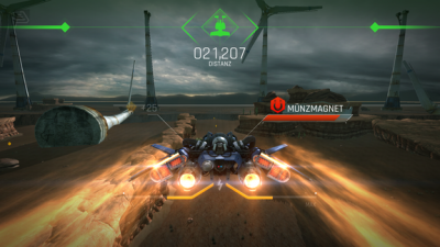 Mit Boost und Power-Ups macht das Rennen gleich viel mehr Spaß.