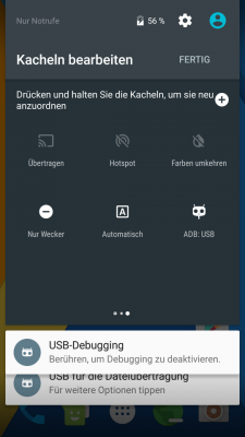 Was bei Nexus-Geräten den System-UI-Tuner freischaltet, öffnet bei CM 13.0 die Quicksettings.