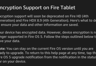 Amazon entfernt Möglichkeit zur Verschlüsselung aus Fire Tablets