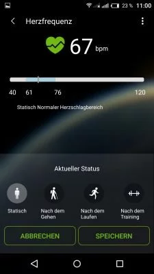 Die Fitness-App ist sehr schön gemacht.