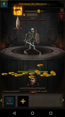 Du hast das Monster besiegt.