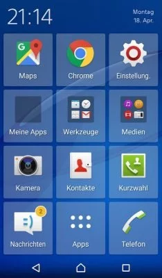 Große Tasten auf großem Bildschirm - gut zu treffen .