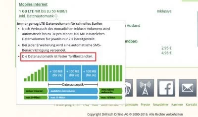 Wenn die Datenautomatik fester Bestandteil des Tarifs ist, dann kommst du praktisch nicht um die Zusatzkosten herum, außer du schaltest die Mobilfunkdaten komplett ab.