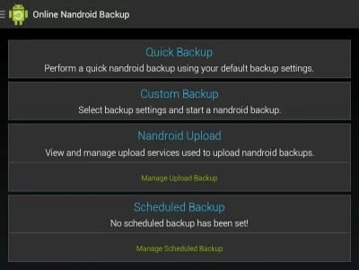 Momentan ist ein Online Backup auf Google Drive oder FTP möglich.