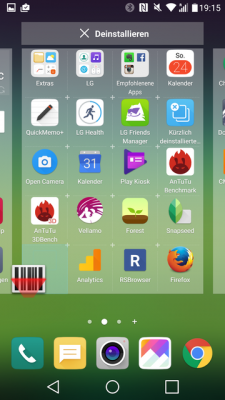 Die grafische Oberfläche UX 5.0 kommt ohne separaten App Drawer daher.