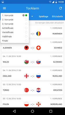 Du hast die Möglichkeit dir die Spiele gefiltert anzeigen zu lassen.