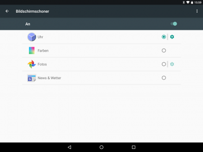 Unter Android N nennt sich Daydream bereits Bildschirmschoner, um Verwechslungen mit der neuen VR-Lösung "Daydream" zu vermeiden.