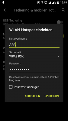 Bei einem mobilen Hotspot solltest du auf Verschlüsselung und ein starkes Passwort achten.