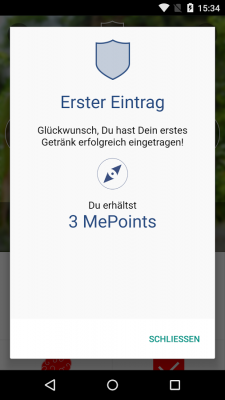 Für deine Einträge gibt es MePoints als Belohnung.