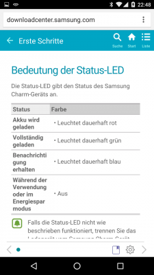 Im Benutzerhandbuch sind die Symbole erklärt.