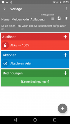 Jedes Makro besteht aus einem Auslöser, einer Aktion und den damit verbundenen Bedingungen.