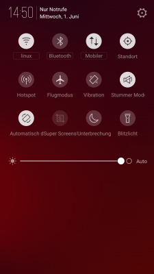 Die Quicksettings lassen sich in den Einstellungen individuell anpassen.
