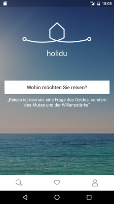Zum Anfang gibst du einfach dein Reiseziel ein. Dies kann entweder gezielt eine Stadt oder auch eine Region sein.