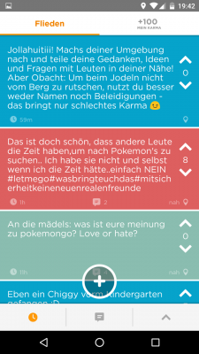 Jodels müssen freundlich und ohne Beleidigungen sowie den Inhalt personenbezogener Daten abgesetzt werden.