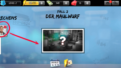Du schaltest einen neuen Fall frei.