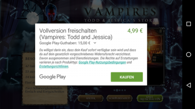 Für den Preis von 4,99 € gelangst du zu neuen Level.