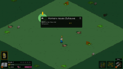 Einsam und allein steht Homer vor der Aufgabe ein neues Springfield zu bauen.